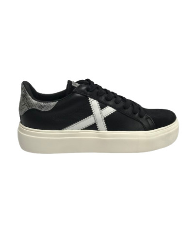 Scarpe donna Munich sneaker Rete Sky 72 pelle nero/ silver D25MU03 8085072