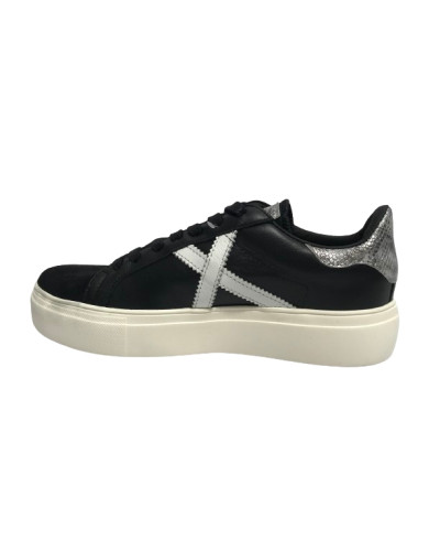 Scarpe donna Munich sneaker Rete Sky 72 pelle nero/ silver D25MU03 8085072