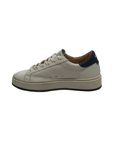 Scarpe uomo 4B12 sneakers in pelle bianco/ elba U25QB06 EVO-U26