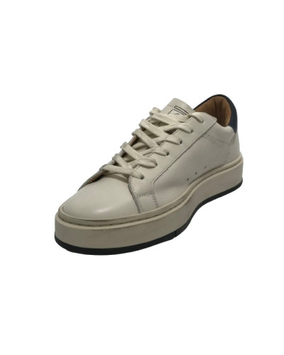 Scarpe uomo 4B12 sneakers in pelle bianco/ elba U25QB06 EVO-U26