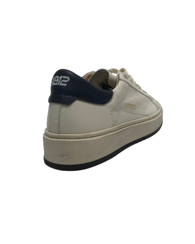 Scarpe uomo 4B12 sneakers in pelle bianco/ elba U25QB06 EVO-U26