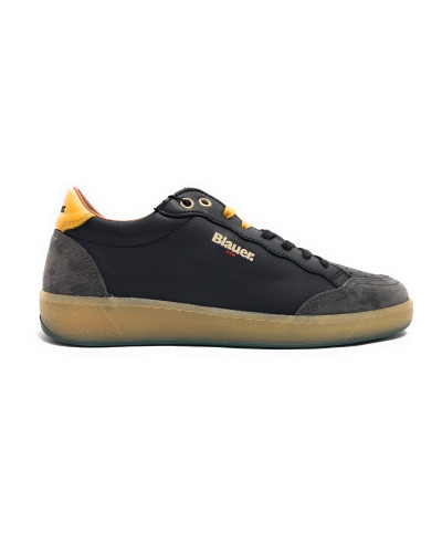 Scarpe uomo Blauer sneaker Murray in pelle black/ green U25BU12 F4MURRAY01/VIL