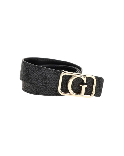 Cinta donna Guess Mietta logo adjustable/ reversible belt coal logo C25GU29 BW9184P4435