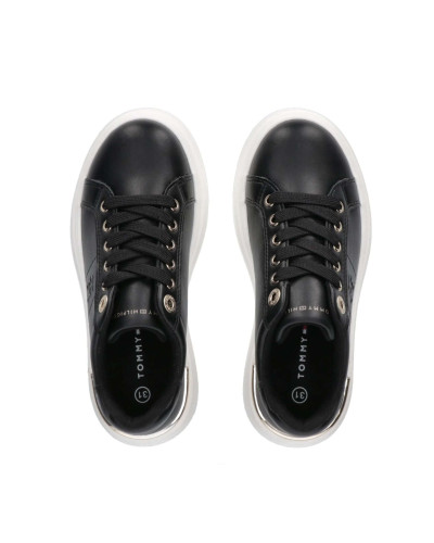 Scarpe Tommy Hilfiger sneaker monogram black D25TH03 T3A9-33542-1351999
