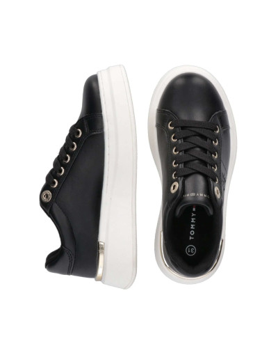 Scarpe Tommy Hilfiger sneaker monogram black D25TH03 T3A9-33542-1351999