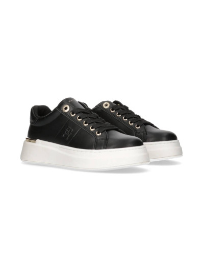 Scarpe Tommy Hilfiger sneaker monogram black D25TH03 T3A9-33542-1351999
