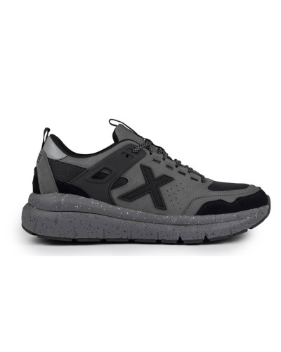 Scarpe Munich sneaker Kava 20 ecopelle scamosciata/ tessuto grigio/ nero U25MU06 4175020