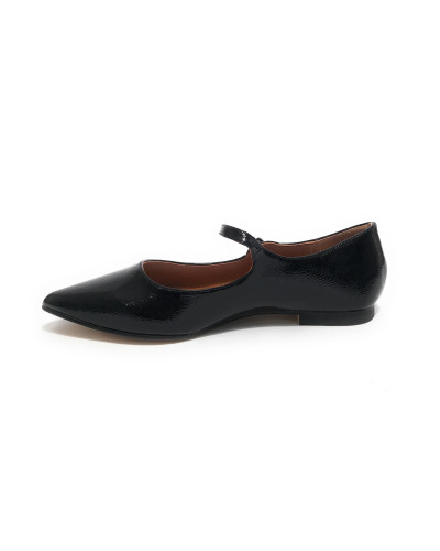 Scarpe donna Gold&gold ballerina a punta in ecopelle nero D25GG13 GD172