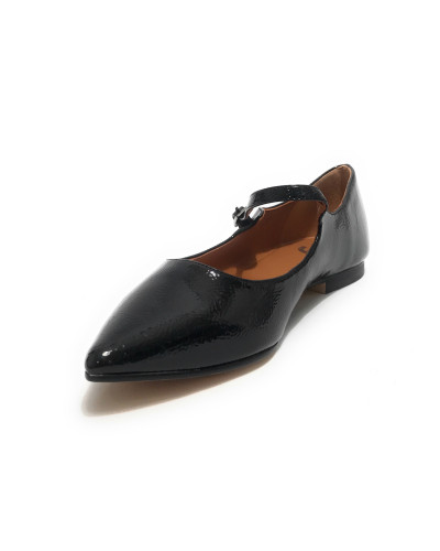 Scarpe donna Gold&gold ballerina a punta in ecopelle nero D25GG13 GD172