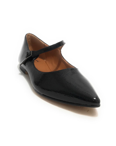 Scarpe donna Gold&gold ballerina a punta in ecopelle nero D25GG13 GD172