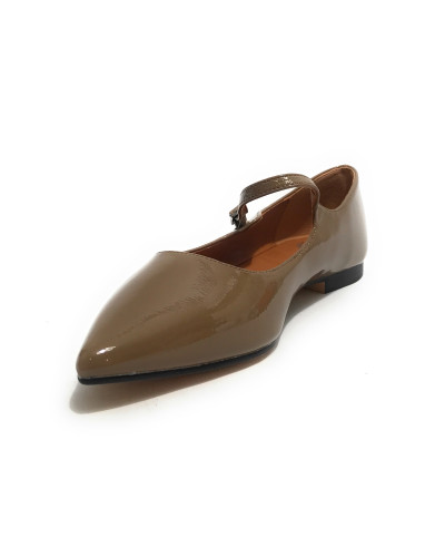 Scarpe donna Gold&gold ballerina a punta in ecopelle beige D25GG14 GD172