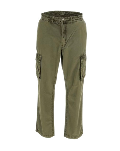 Pantaloni uomo Guess cargo a vita media verde army E25GU51 M4YB45WGES0 G896
