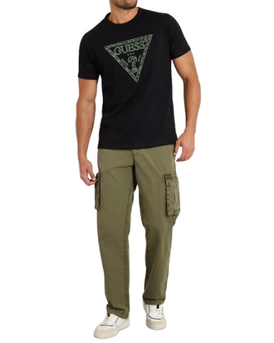 Pantaloni uomo Guess cargo a vita media verde army E25GU51 M4YB45WGES0 G896
