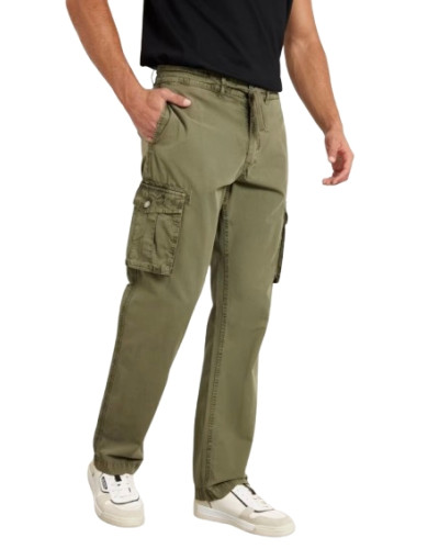 Pantaloni uomo Guess cargo a vita media verde army E25GU51 M4YB45WGES0 G896