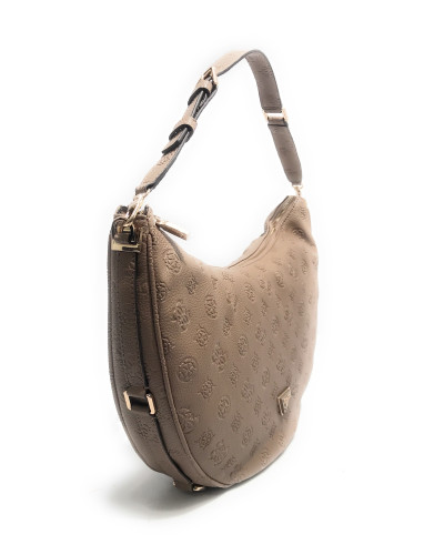 Borsa Guess a spalla Cresidia large hobo ecopelle dark taupe B25GU180 PG934903