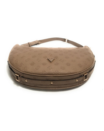 Borsa Guess a spalla Cresidia large hobo ecopelle dark taupe B25GU180 PG934903