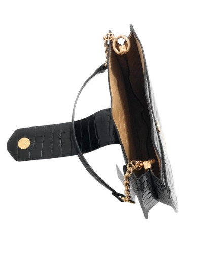 Borsa donna Love Moschino a spalla ecopelle shiny cocco nero B25MO92 JC4386PP0LKJ0000