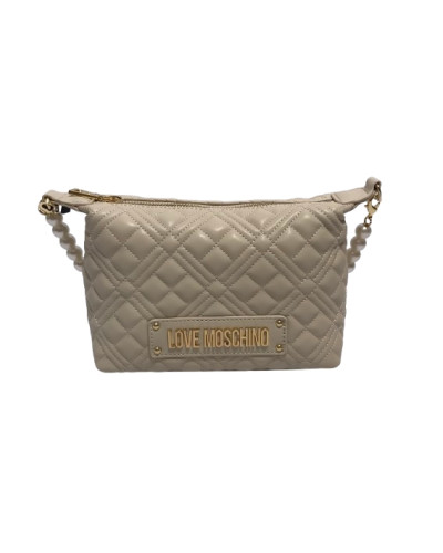 Borsa donna a mano/spalla Love Moschino trapuntata avorio B25MO102 JC4304PP0LLA0110