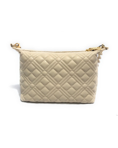 Borsa donna a mano/spalla Love Moschino trapuntata avorio B25MO102 JC4304PP0LLA0110