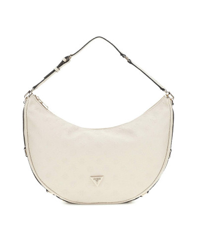 Borsa Guess a spalla Cresidia large hobo ecopelle bone B25GU188 PG934903