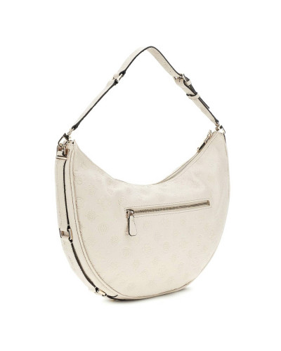Borsa Guess a spalla Cresidia large hobo ecopelle bone B25GU188 PG934903