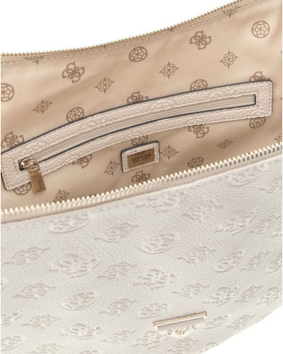 Borsa Guess a spalla Cresidia large hobo ecopelle bone B25GU188 PG934903