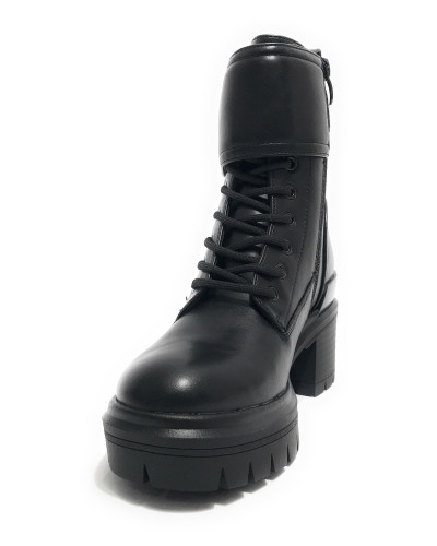 Scarpe donna anfibio US Polo Haley004 in ecopelle nero D25UP06