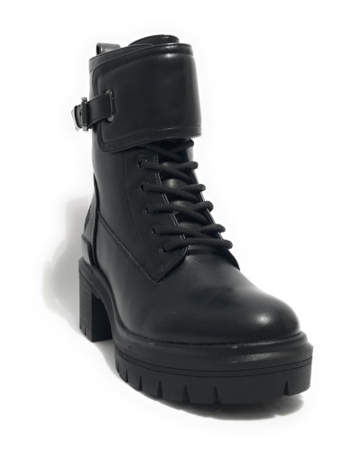 Scarpe donna anfibio US Polo Haley004 in ecopelle nero D25UP06