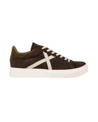 Scarpe Munich sneaker Rete 100 in pelle scamosciata testa di moro uomo U25MU07 8080100
