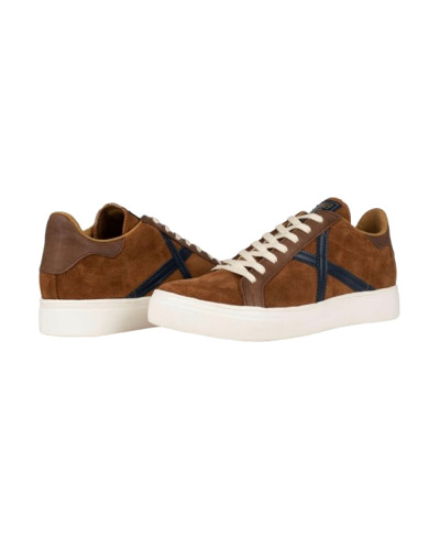 Scarpe Munich sneaker Rete 98 in pelle scamosciata cognac uomo U25MU08 8080098