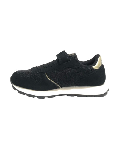 Scarpe Sun68 sneaker Girl's Ally glitter textile Kid nero Z25SU18 Z44404K