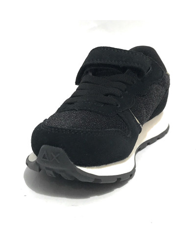 Scarpe Sun68 sneaker Girl's Ally glitter textile Kid nero Z25SU18 Z44404K