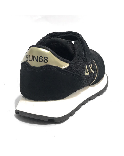 Scarpe Sun68 sneaker Girl's Ally glitter textile Kid nero Z25SU18 Z44404K