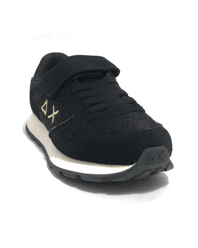 Scarpe Sun68 sneaker Girl's Ally glitter textile Kid nero Z25SU18 Z44404K