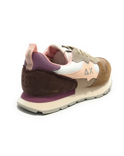 Scarpe Sun68 sneaker Girl's Stargirl multicolor teen beige Z25SU12 Z44409T