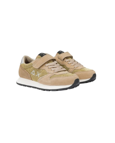Scarpe Sun68 sneaker Girl's Ally glitter textile Kid oro Z25SU27 Z44404K