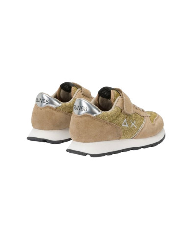 Scarpe Sun68 sneaker Girl's Ally glitter textile Kid oro Z25SU27 Z44404K