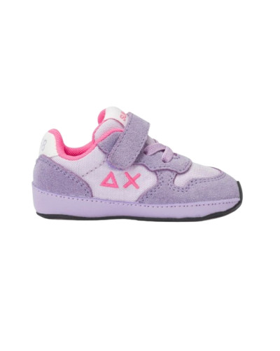 Scarpe Sun68 sneaker Girls's Ally solid nylon new born suede/ nylon lilla Z25SU33 Z44401N