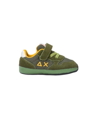 Scarpe Sun68 sneaker Boy's tom solid nylon new born suede/ nylon militare scuro  Z25SU38 Z44301N