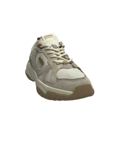 Scarpe donna Colmar sneaker Tess Cloud 096 in pelle scamosciata/ mesh off white /sand D25CO02