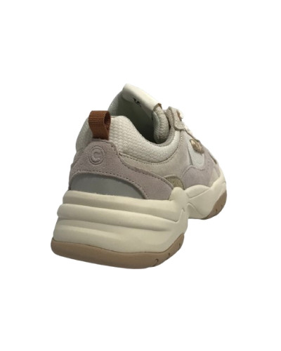 Scarpe donna Colmar sneaker Tess Cloud 096 in pelle scamosciata/ mesh off white /sand D25CO02