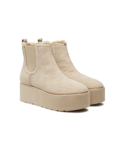Scarpe donna Guess stivaletto Jilaine ecopelle scamosciata nude D25GU31 FLFJILFAL10