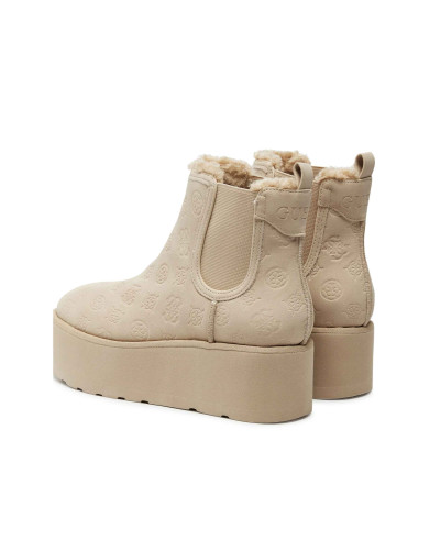 Scarpe donna Guess stivaletto Jilaine ecopelle scamosciata nude D25GU31 FLFJILFAL10