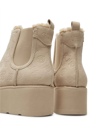 Scarpe donna Guess stivaletto Jilaine ecopelle scamosciata nude D25GU31 FLFJILFAL10
