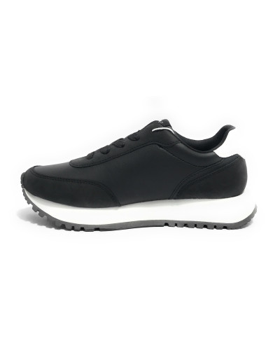 Sneaker running Calvin Klein jeans in ecopelle/ tessuto black/ white D25CK05 V3A9-81004-1269X001