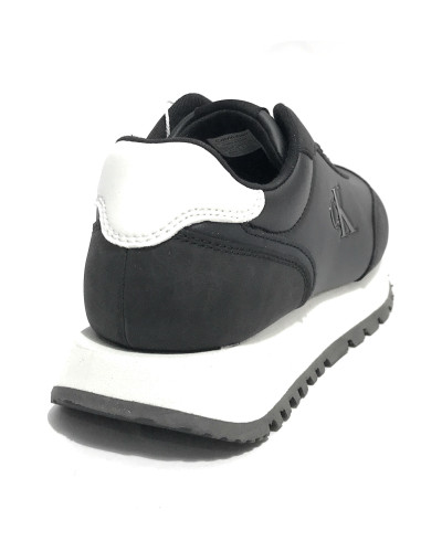 Sneaker running Calvin Klein jeans in ecopelle/ tessuto black/ white D25CK05 V3A9-81004-1269X001