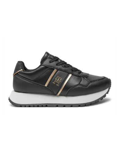 Scarpe Tommy Hilfiger sneaker monogram black/ platinum D25TH05 T3A9-33548-1695X208
