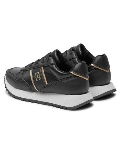 Scarpe Tommy Hilfiger sneaker monogram black/ platinum D25TH05 T3A9-33548-1695X208