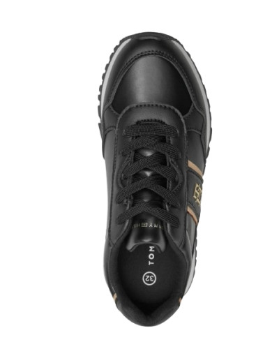 Scarpe Tommy Hilfiger sneaker monogram black/ platinum D25TH05 T3A9-33548-1695X208