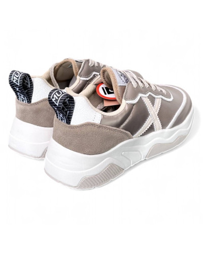 Scarpe donna Munich sneaker Wave 167 in pelle/ tessuto gold D25MU11 8770167